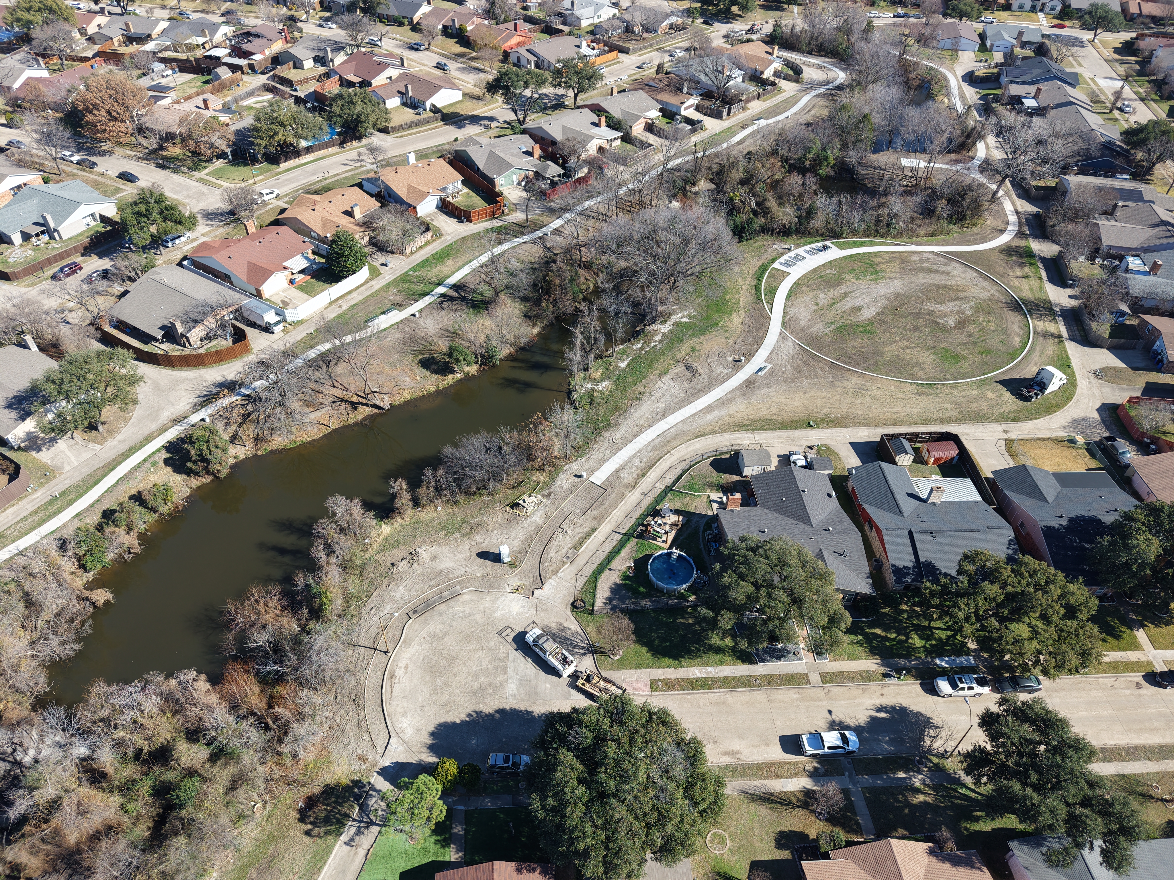 Bushmills Park aerial view 2