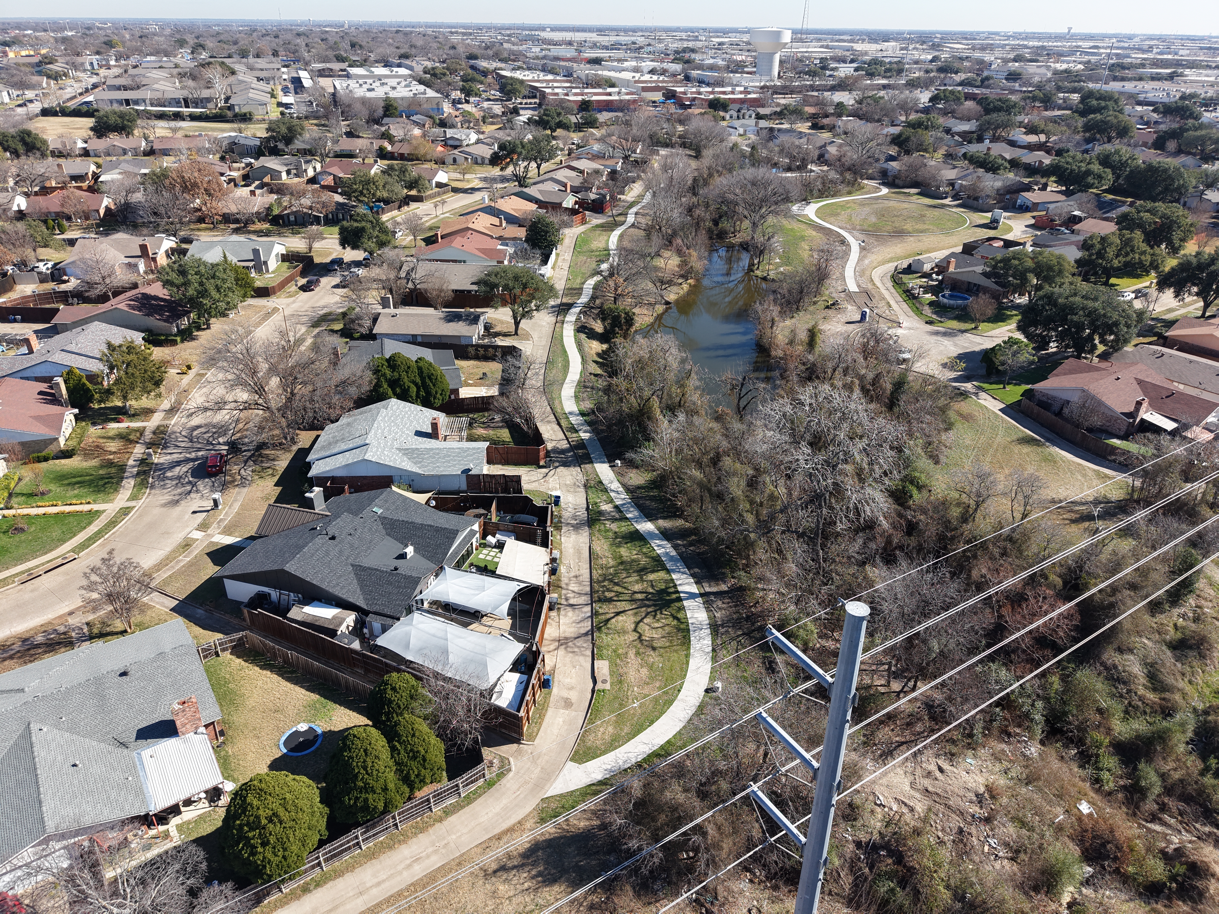 Bushmills Park aerial view 3